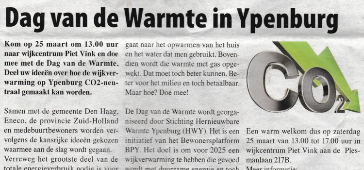 Dag van de Warmte Dag van de Warmte